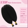 YoungSee I Tip Hair Extensions Human Hair Black Itip Hair