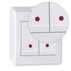 ALING-CONEL Surface-Mounted Series Switch with Glow Lamp (Rocker Switch) 10AX/250V~/IP