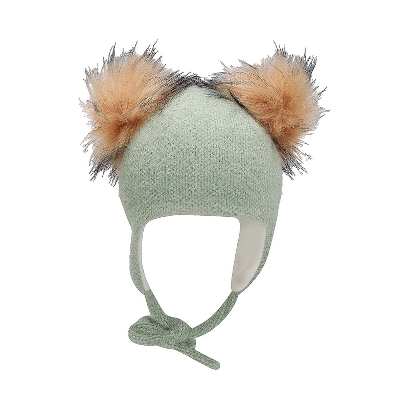 Sterntaler Girls' Inka Bobble Hat, Green