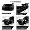 IDEALUX Bike Lock Cable, Resettable Cable Lock, Self Coiling 5