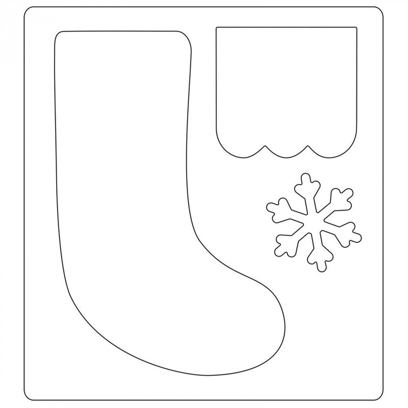 Sizzix Bigz Die Christmas Stocking by Sophie Guilar, ABS Plastic