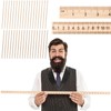 gisgfim 36 Pack 39 Inches Wood Double Sided Meter Stick