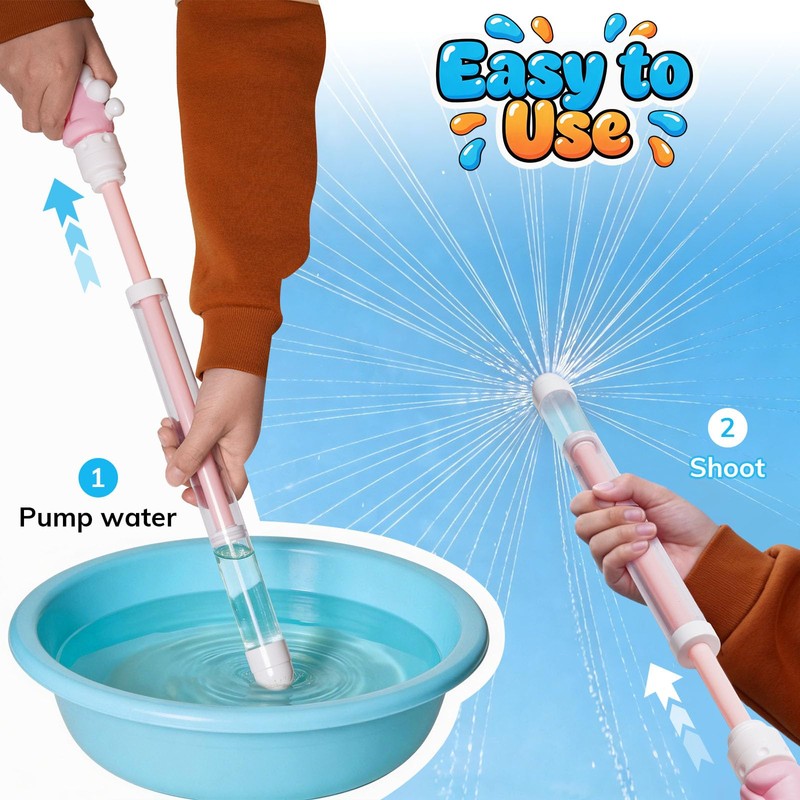 Dsmile 6 PCS Firework-Shaped Spray Water Gun for Kids,Cute Squirt