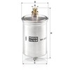 Original MANN-FILTER Fuel filter WK 830/3 – For Passenger Cars