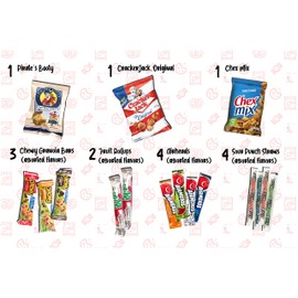 Munchie Mountain Ultimate 50-Count Snack Stock Pile and Care Package for College Students, Military Members, Friends, and Family
