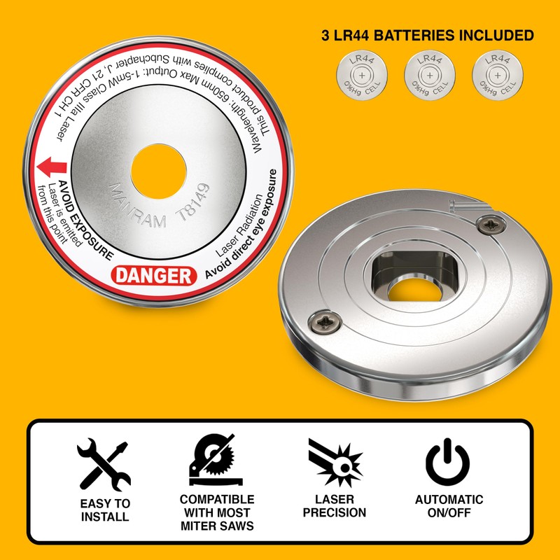 Miter Saw Laser Guide - Miter and Portable Saw Laser
