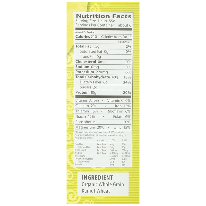 Eden Organic Kamut Spirals, 12 oz, 100% Whole Grain, Fusilli,