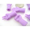 6pcs of Purple Knitting Needles Point Protectors Needle Point Tip