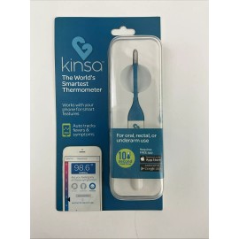 Kinsa New KINSA SMART STICK Digital THERMOMETER NIB KSA-005 Oral Rectal Baby Kid Adult