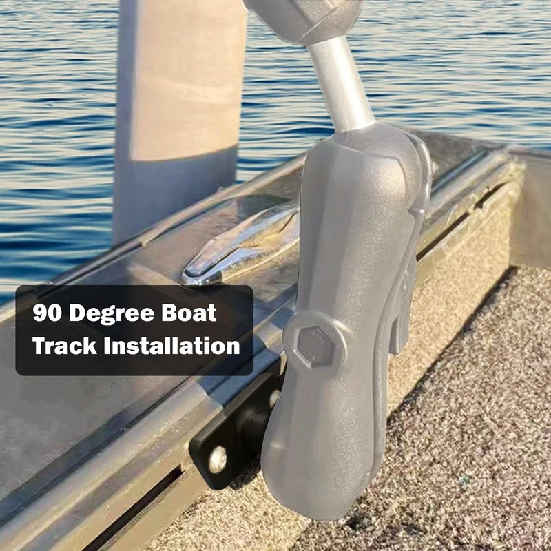 WINDFRD C Size 1.5" Track Ball Mount Base for Boat