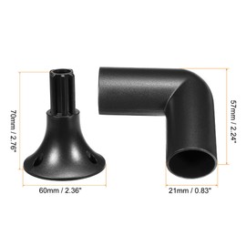 MECCANIXITY Solar Torch Light Base and Joint Kit Landscape Light Wall Mounting Kit for Garden Pathway Lighting, 4 Set