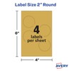 Avery Notary Seal Labels, 2" Diameter, Printable Gold Certificate Seals,
