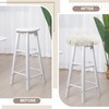 Marsui 4 Pieces Soft Stool Covers Round Bar Stool Cushions