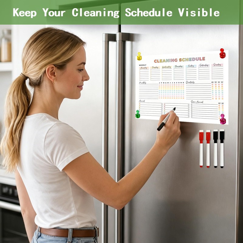 ADHD Cleaning Planner for Adults and Teens, Daily, Weekly &