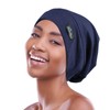 FocusCare Adjustable Sleep Hats,Silk Satin Lining Protect Curly Hair Extra