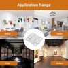 16Pcs Stainless Steel Interlock Hanging Buckle, Flush Concealed Mount Brackets,