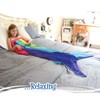 Snug Rug Rainbow Mermaid Tail Multi-coloured Super Soft Quality Mink