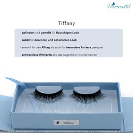 Dermastil Tiffany Premium Faux Mink Lashes, Artificial Eyelashes, Strip, Lashe False Eyelashes, MakeUp, Wedding, Party