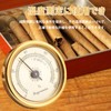 TVETE Cigar Hygrometer, Hygrometer, Hygrometer, Stylish, Mechanical, Round, Circular, Alloy,
