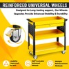 SILVEL 3 Tier Rolling Tool Cart with Lockable Drawer,450LBS Tool