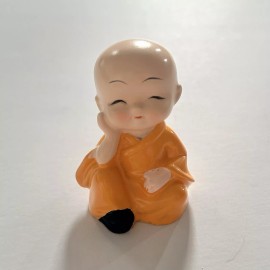 Buddha Zen Monk Peaceful Figurine for Home, Desk, Car, Garden Decor (NWOT)