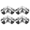 sourcing map 4Pcs 90 Degree 2-Way Elbow Pipe Fitting Connector,