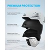 SNOWER Kids Ski Helmet with Goggles Set, Shockproof Durable PC