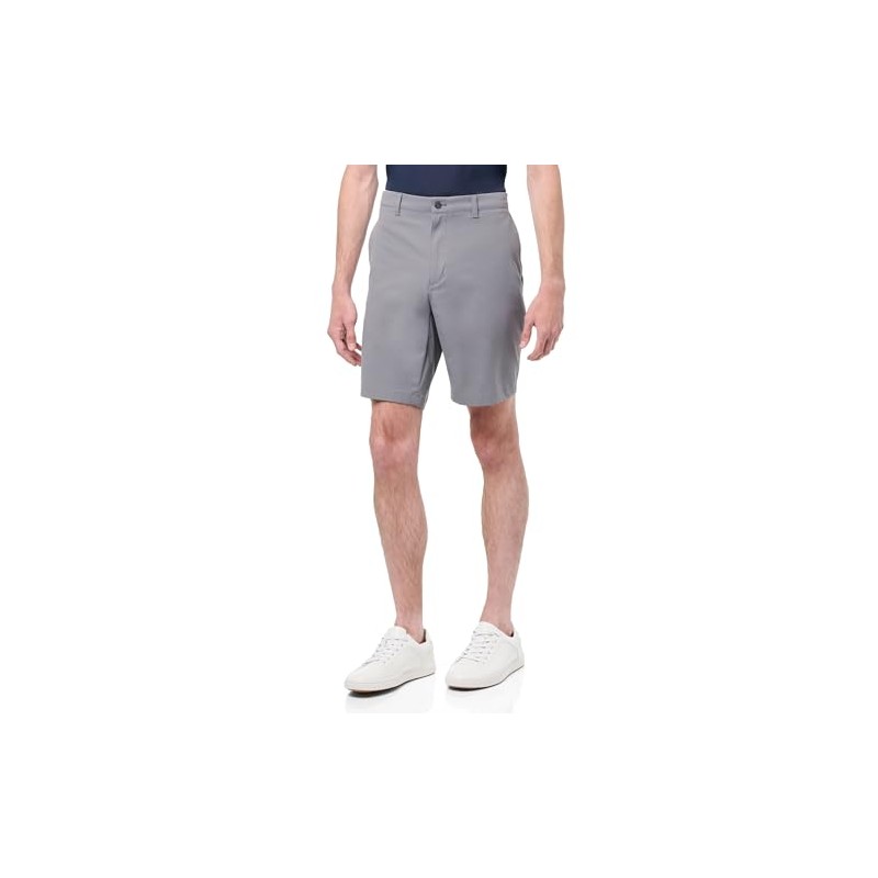 PGA TOUR Men's 9" Solid Golf Shorts with Active Waistband,