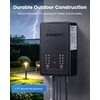 SURAIELEC 200W Low Votage Landscape Transformer with Timer, 2 Zones