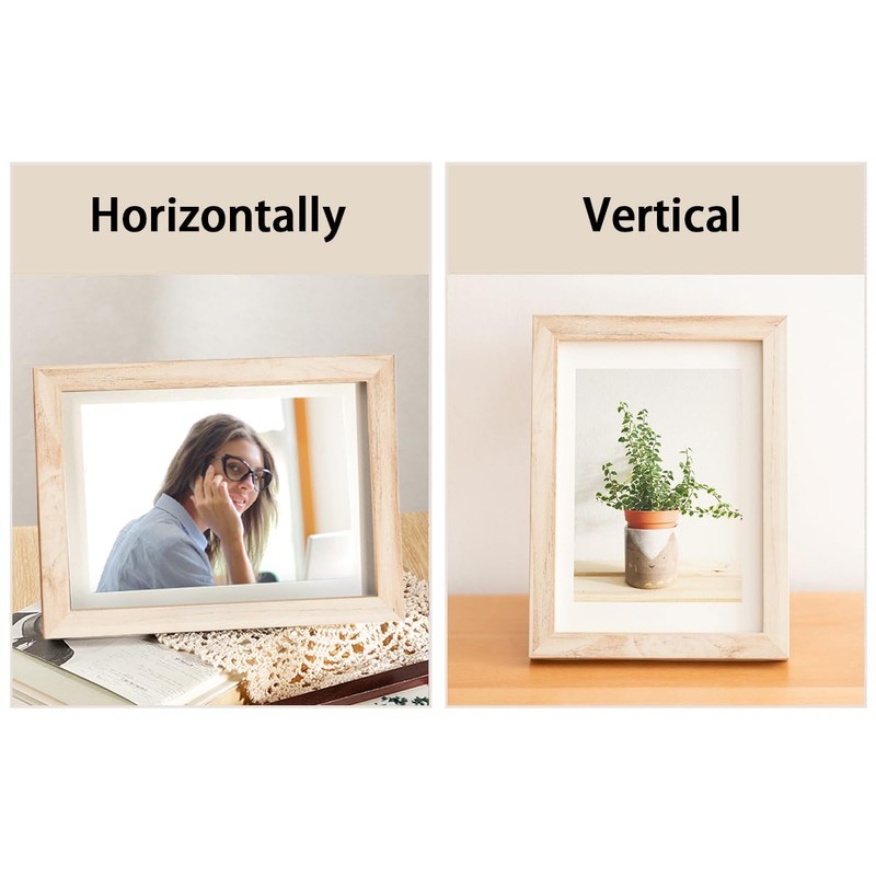 marysgift Picture Frames 8x10 Panoramic Picture Frame with Horizontal and