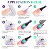 Deep Violet Green Glitter Cat Eye Gel Nail Polish with