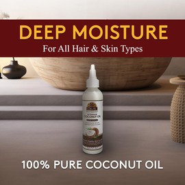 OKAY 100% Pure Coconut Oil for Hair & Skin - Coconut Oil for Women & Men, Perfect for Hair & Body, for Massage & Moisturizer, Natural - 4 fl oz Squeeze Bottle (Pack of 1)