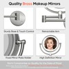 GURUN Wall Mounted Hardwired Makeup Mirror with 3 Dimmable LED