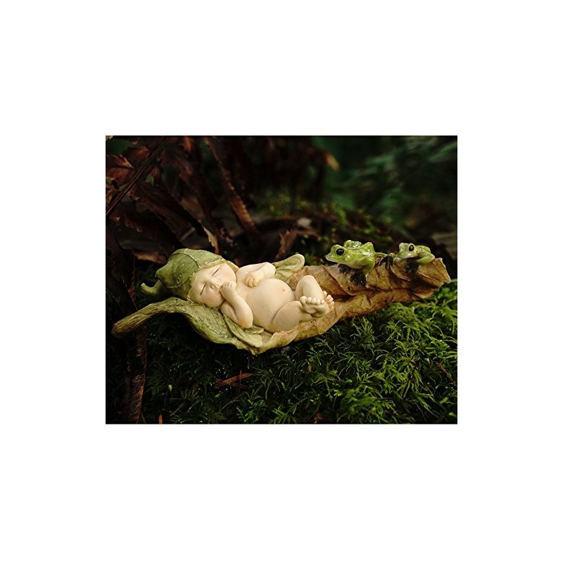 Top Collection Miniature Fairy Garden and Terrarium Statue, Sleeping Fairy