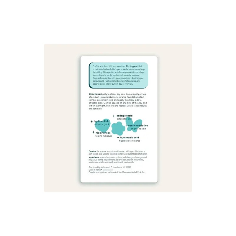 Parches Antiacné Proactiv Zits Happen Design, Tratamiento Hi