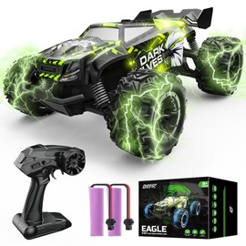 DEERC RC Car Remote Control Car for Age 8-12, All Terrain RC Monster Truck W/ 2 Batteries for 40 Min Play, 2.4GHz Outdoor Off Road Rock Crawler Toy Xmas Gift for Boys Girls Kids Beginners - Color: S767-Eagle