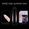 500Pcs Ring Finger Almond Nail Tips Index Finger Stiletto Artificial