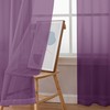 Simplebrand Plum Purple Sheer Curtains 72 Inches Long 2 Panels