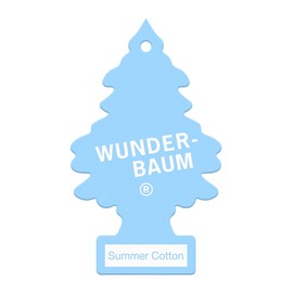 WUNDER-BAUM Auto-Lufterfrischer - Anhänger für langanhaltenden Duft im Auto oder zu Hause - Summer Cotton - 1 Stück