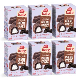 Katz Gluten Free Chocolate Crème Cakes | Dairy Free, Nut Free, Soy Free, Gluten Free | Kosher (6 Packs of 6 Crème Cakes, 8.8 Ounce Each)