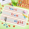 Montessori Letras Móvil Alfabeto De Madera Con Caja Y Estera