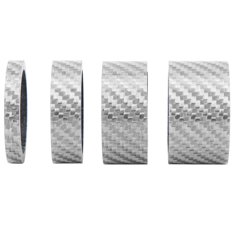 2 Set Carbon Fiber 5/10/15/20mm Bicycle Headset Front Fork Spacer