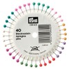 Prym Headpins, Silver, Bunt, 40 Stück