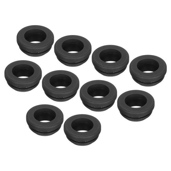 sourcing map 10Pcs Snap Rubber Grommet Plug Mount Dia 12.5mm