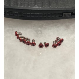 TORX Red Stainless T6 Torx Screw Set For Benchmade Volli 1000001 Knife Handle Clip