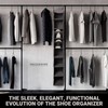 Hanging Shoe Organizer for Closet, Space Efficient Double Capacity Hanging