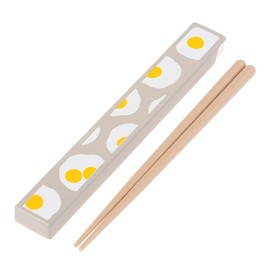 maebata 53098 Medamayaki Chopsticks and Cutlery Set, Made in Japan, Stylish Present, Kamawanu