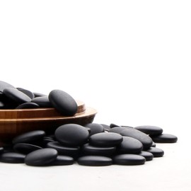 SongYun Single Convex Ceramic Go Game Stone Set 361pcs with Stone Bag and Go Board, 2 Players Board Game