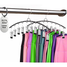 10 Clips = 20 Items Pant/Scarf/Hat/Bathing Suit Hanger. Have one Single Hanger That can Hold up to 20 Items Instead of Having 20 Hangers = Best Space Saving Solution: Pack of 1