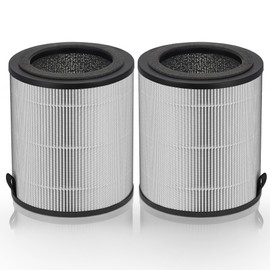 Nisreen JF 100 Replacement Filter Compatible with Jafanda Air Puri-fier Filter JF100, 3-Stage Filtration with High-Efficiency Activated Carbon Filter, Compare to Part# JF100-RF, 2-Pack